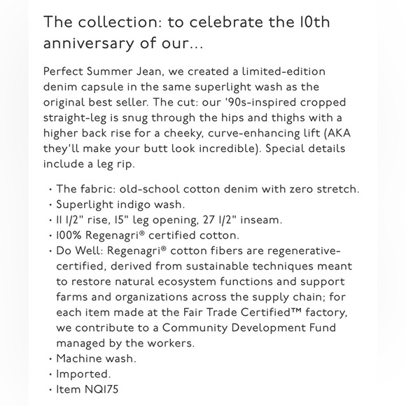 Madewell ‘90s Straight Crop Jeans Fitzgerald Wash Sz 25 - Picture 6 of 16